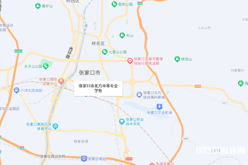 張家口市北方中等專業(yè)學(xué)校地址，乘車路線