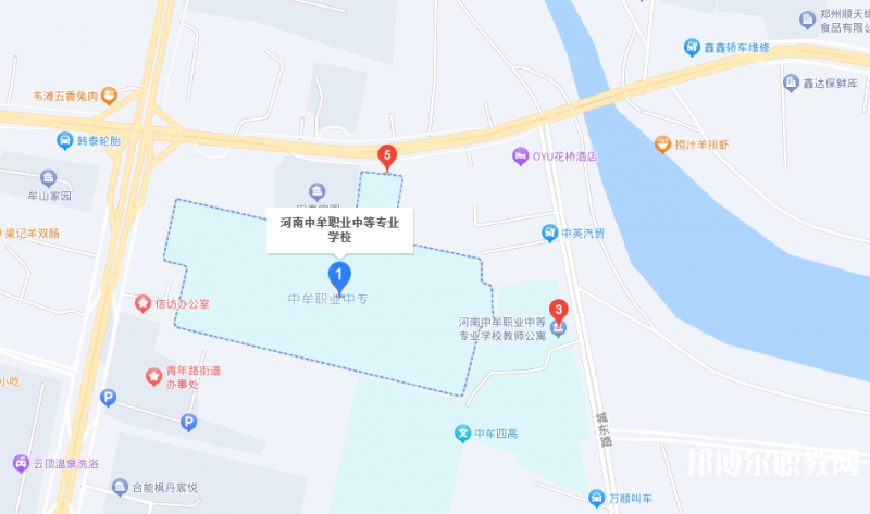 中牟縣職業(yè)中等專業(yè)學(xué)校地址，乘車(chē)路線