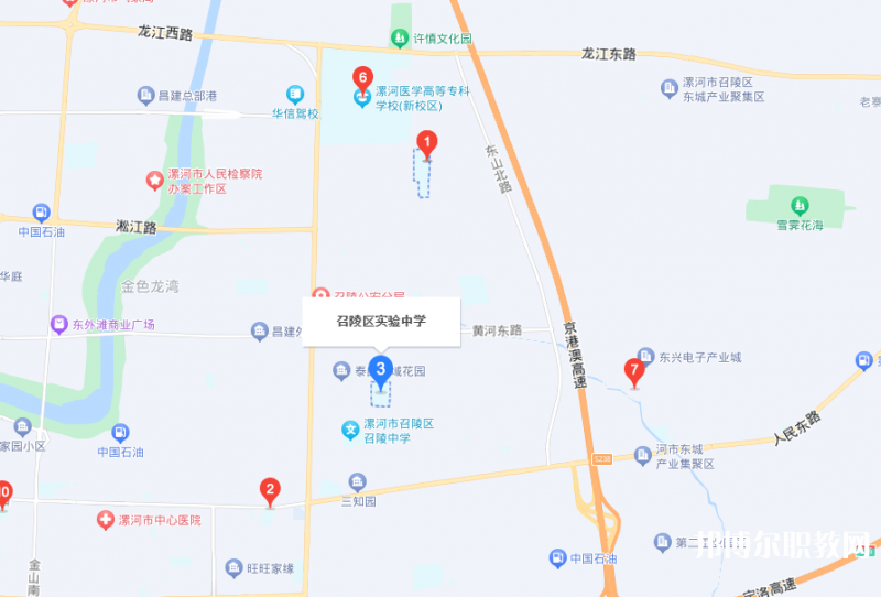 漯河市召陵區(qū)中等專(zhuān)業(yè)學(xué)校地址，乘車(chē)路線